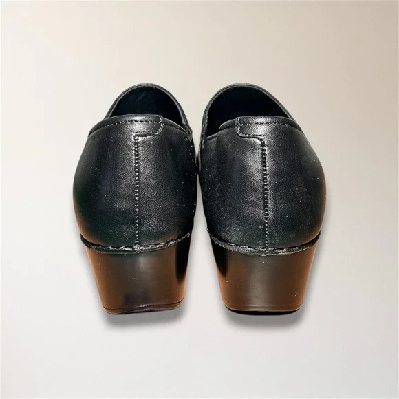 Dansko Tenley Black Brown Nappa Leather Clogs Comfort Work Nurse Shoes Womens 42 - Picture 11 of 12
